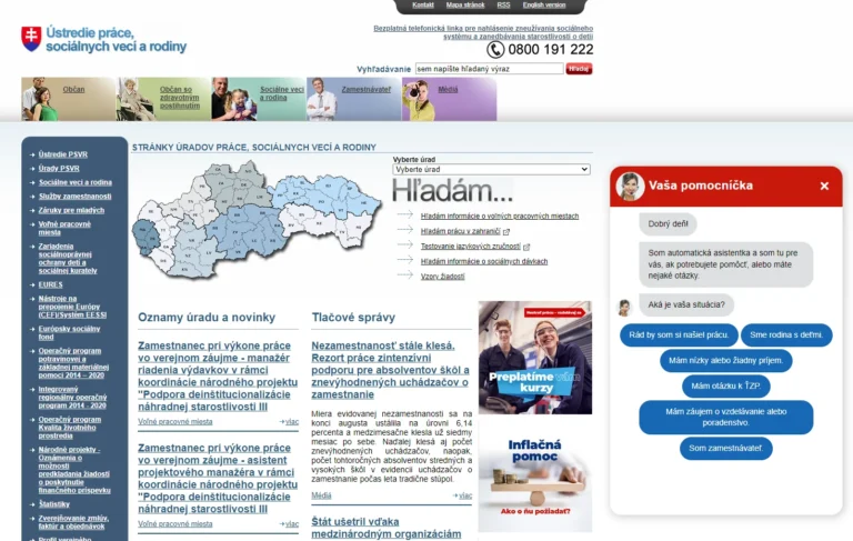 Chatbot ÚPSVAR